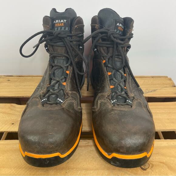 Ariat Rebar Work Boots Composite Toe Men's size 9.5D 10021495 - Picture 2 of 12